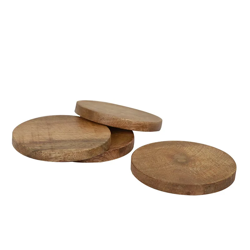 Barkbase Mango Wood Coaster - Set Of Four media 4