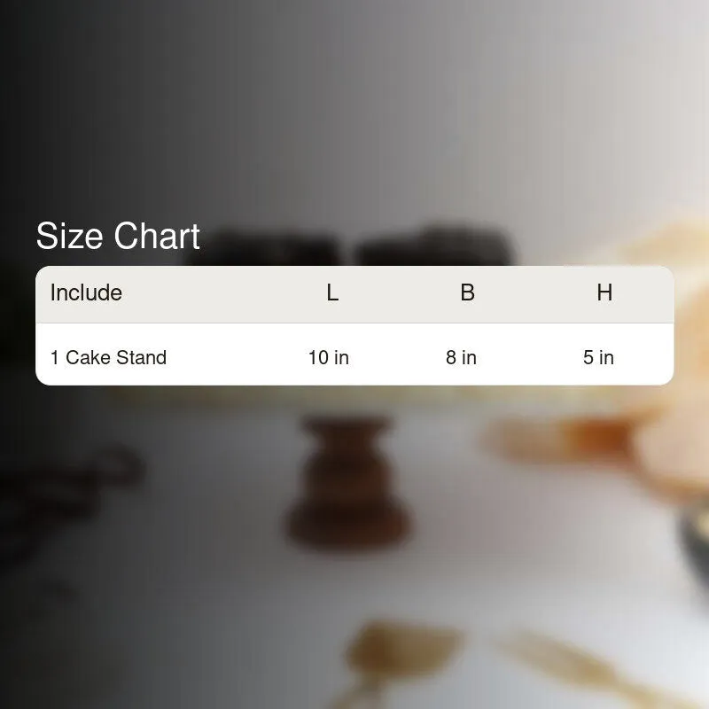 Levora Marble Cake Stand With Wooden Base media 5
