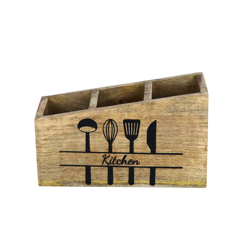 Bavya Wooden Cutlery Holder media 3