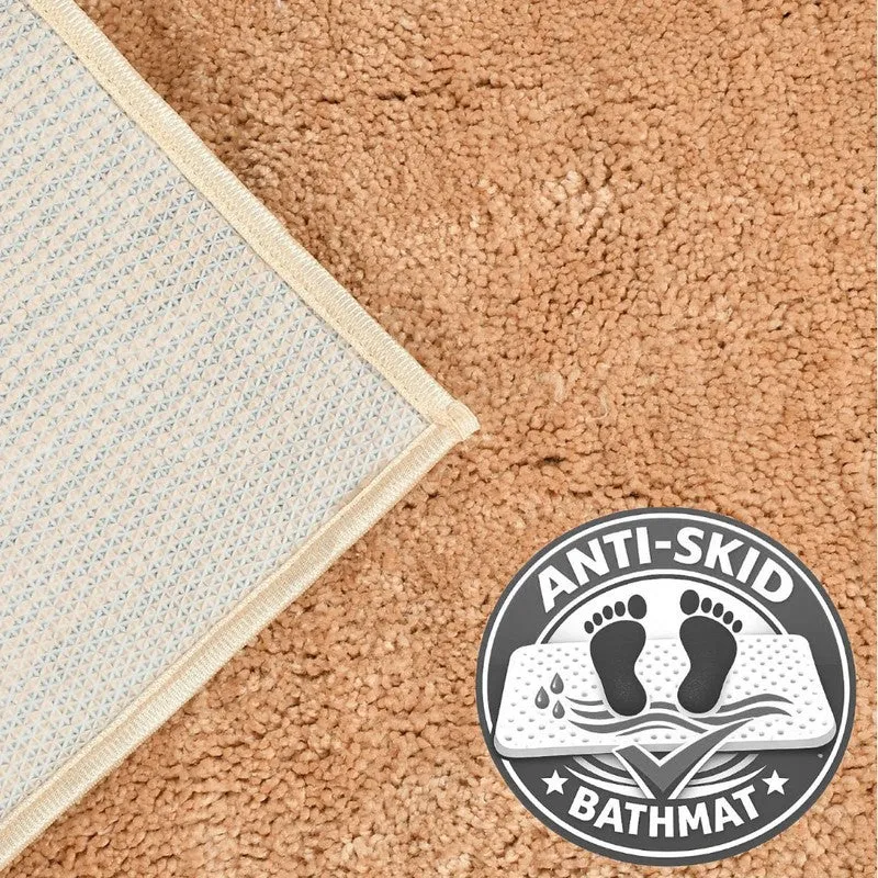 Close-up of the bath mat's patterned rubber anti-skid underside