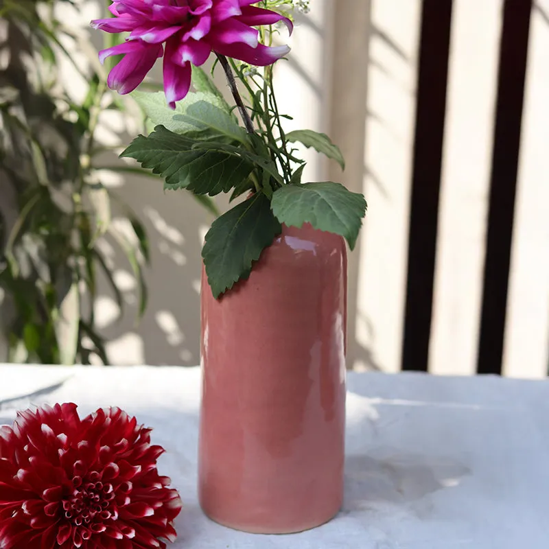 Carmelina Ceramic Vase - Pink media 4