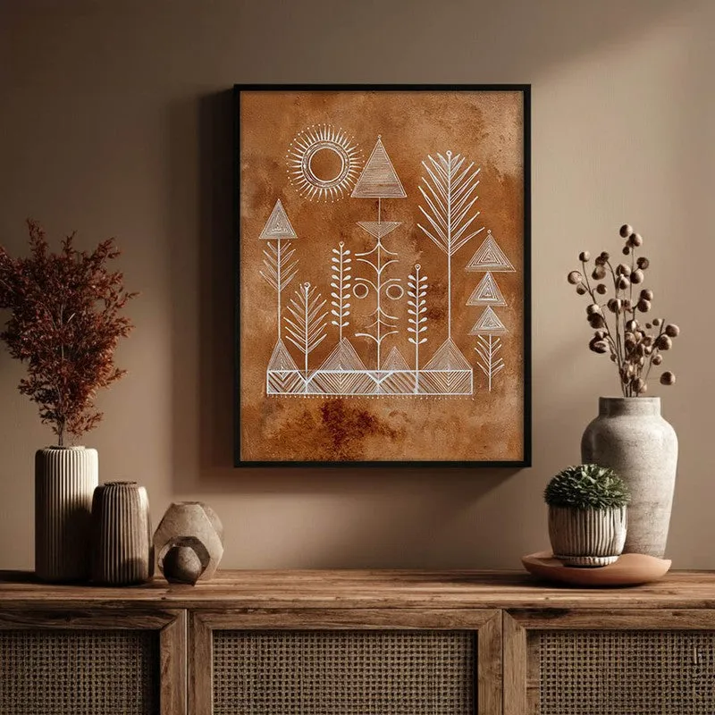 Tribalin Canvas Wall Painting With Black Frame media 5