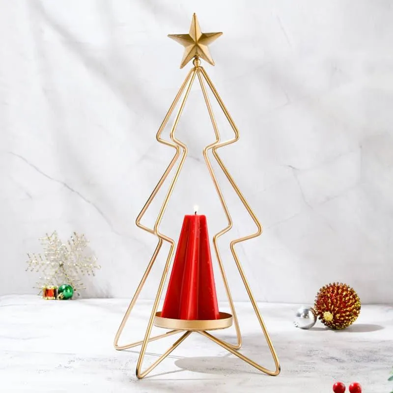 Large Christmas Tree Candle Stand media 5