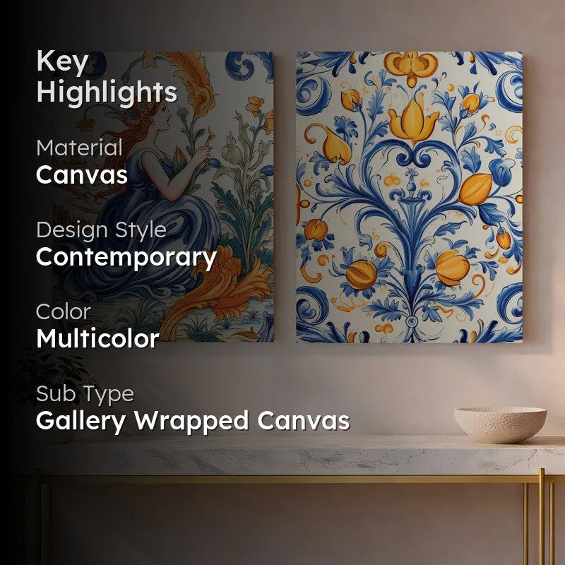 Flowy Muse Canvas Wall Art - Set of Two media 2