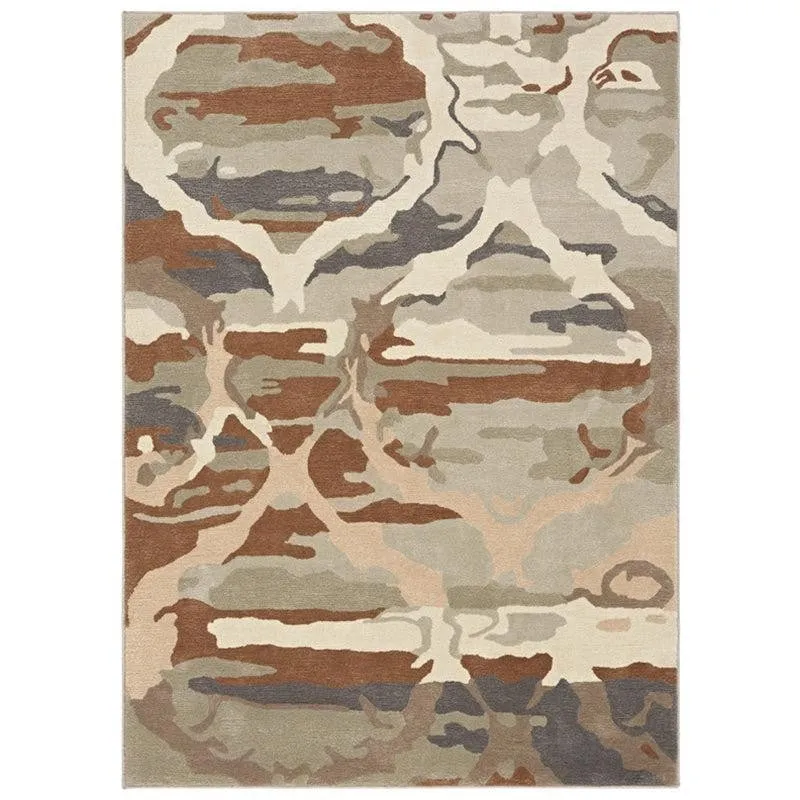 Veles Hand Tufted Abstract Wool & Nylon Carpet - Grey media 1