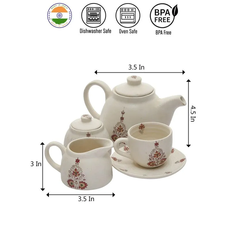 Mudleaf Stoneware Tea Pot Set - Fifteen Piece Set media 9