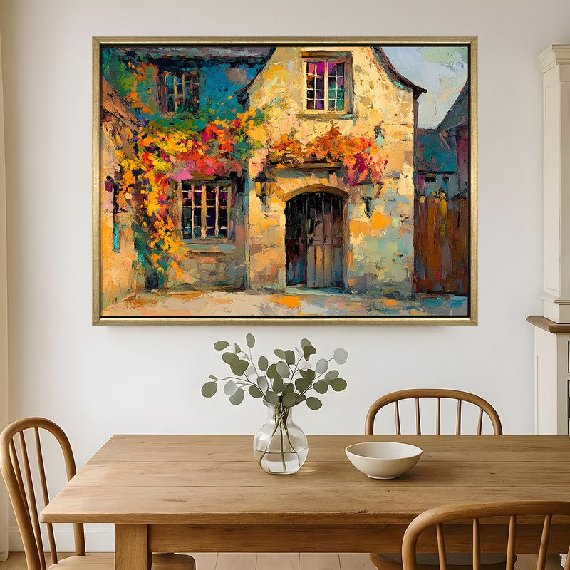 Dappled Memory Canvas Wall Painting With Frame