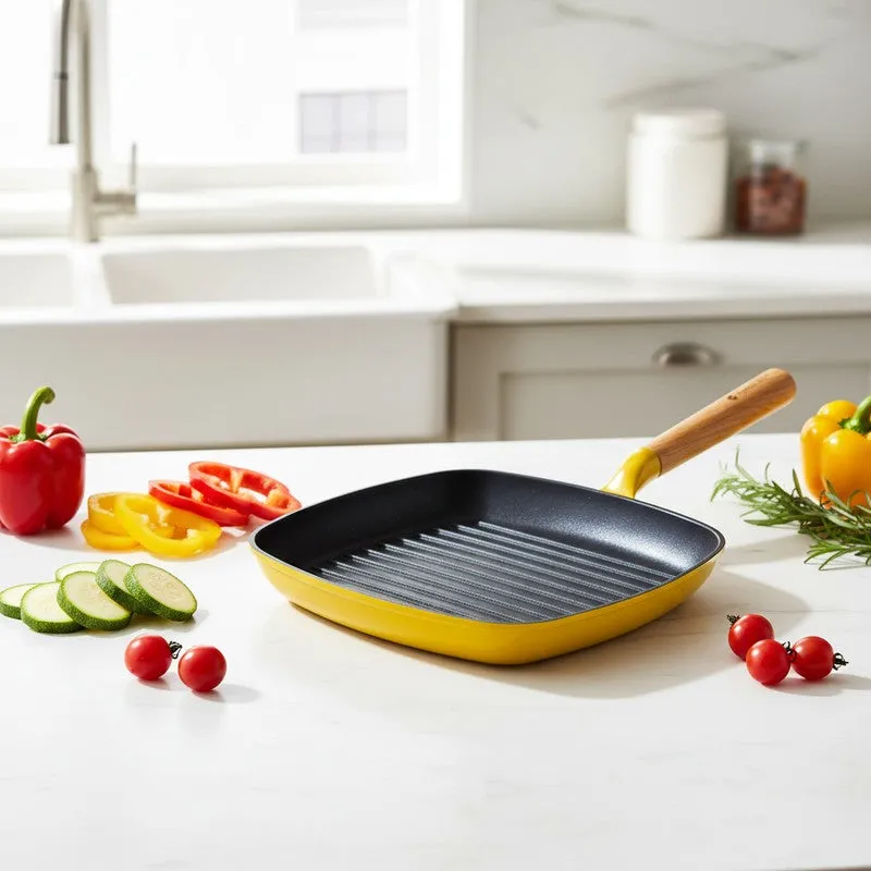 Cumin Co Enamel Cast Iron Grill Pan - 1200 mL media 1