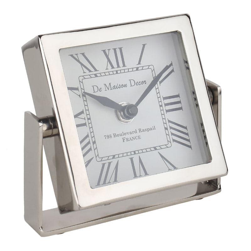 Curae Table Clock - Silver media 4