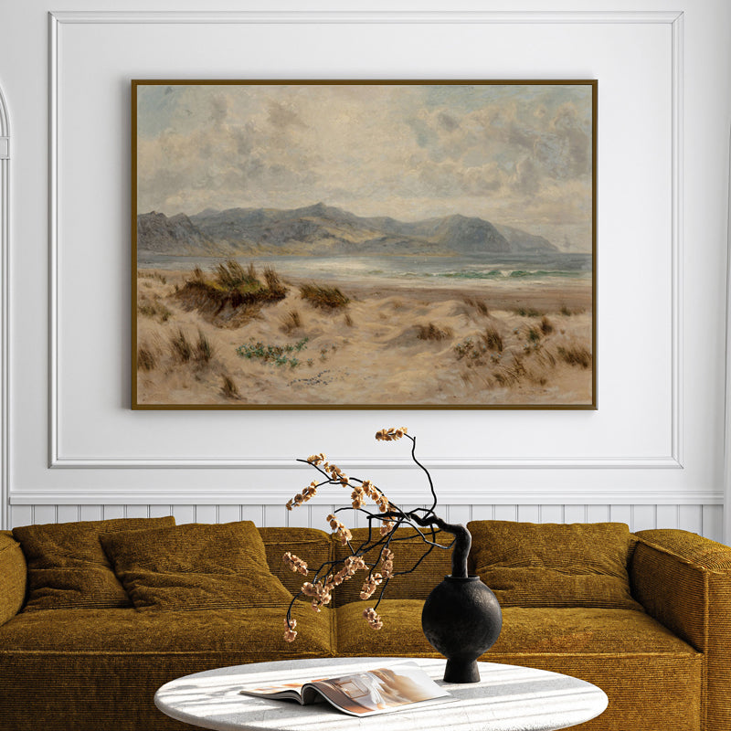Withering Fields Wood Wall Art With Frame - Black