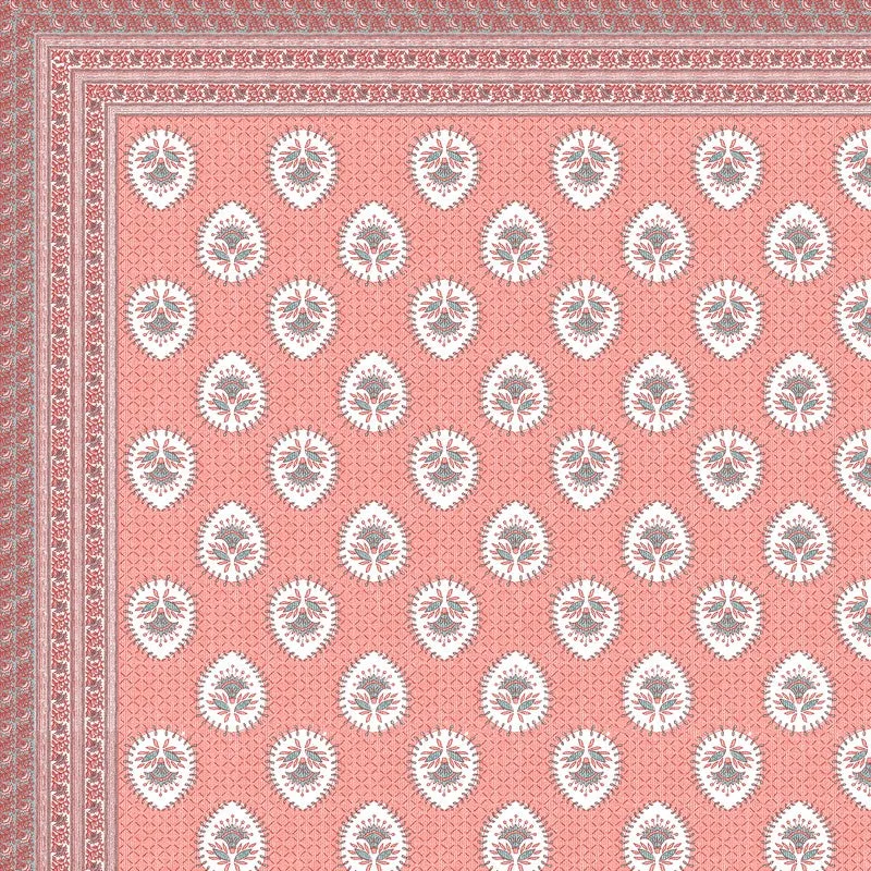 Rang Balance Cotton Bedsheet (Pink) - 120 TC media 5