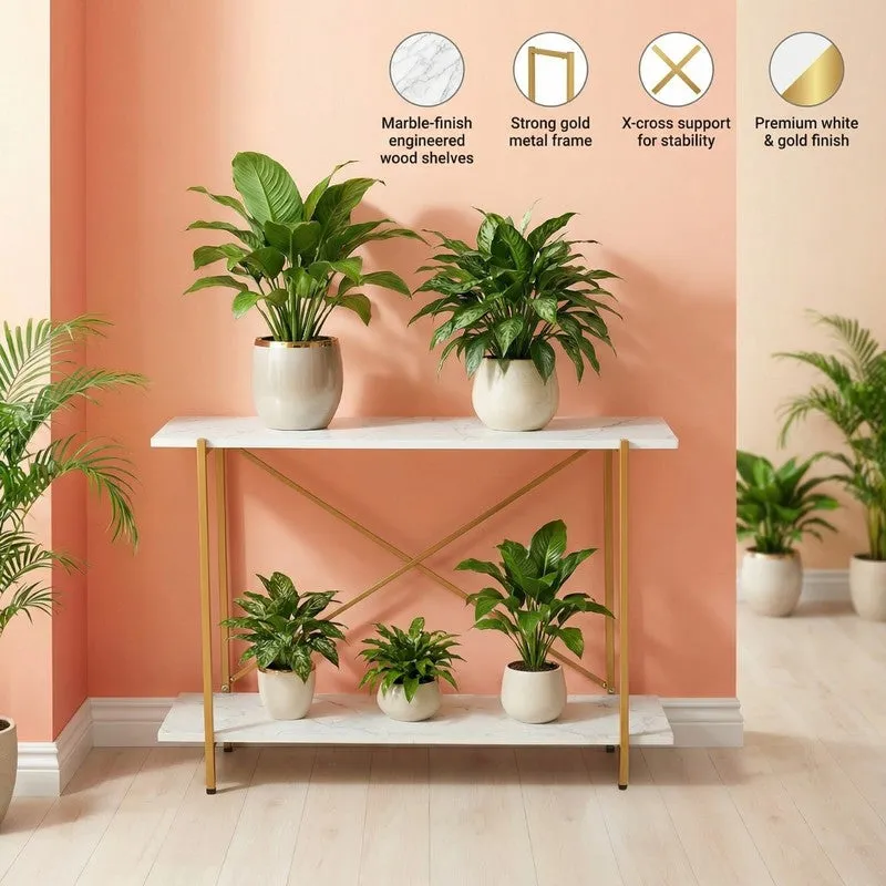Verdure Metal Planter Stand - White media 7