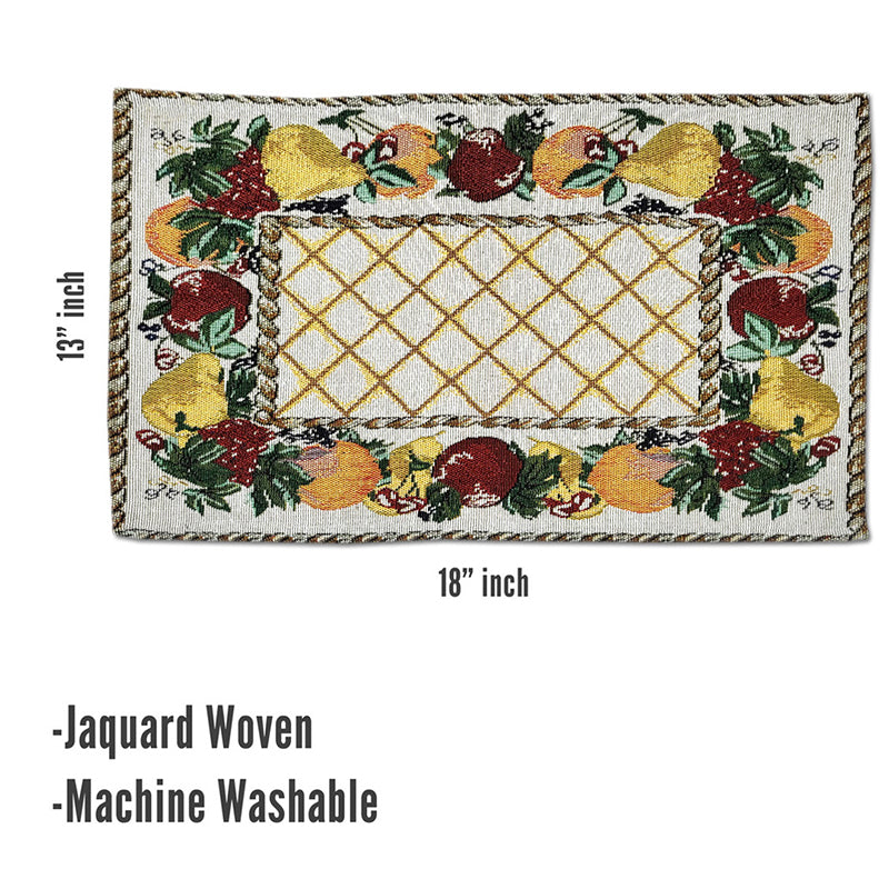 Gem Weave Table Mat With Runner - Seven Piece Set media 6