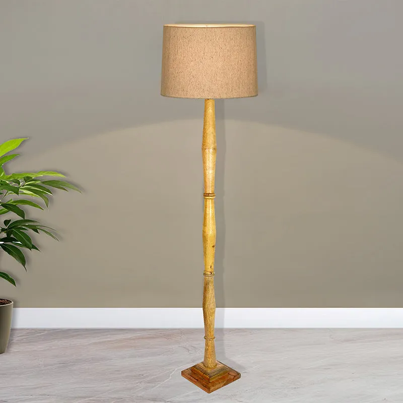 Elfin Bamboo Floor Lamp - Beige media 1