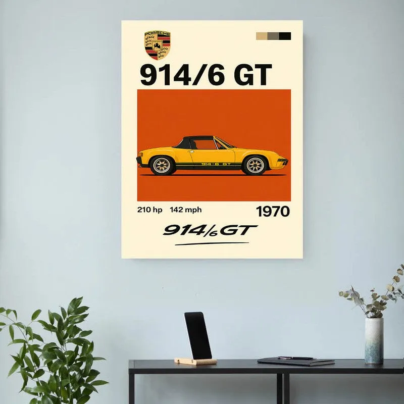 Porsche Performance Wall Poster - Yellow media 3