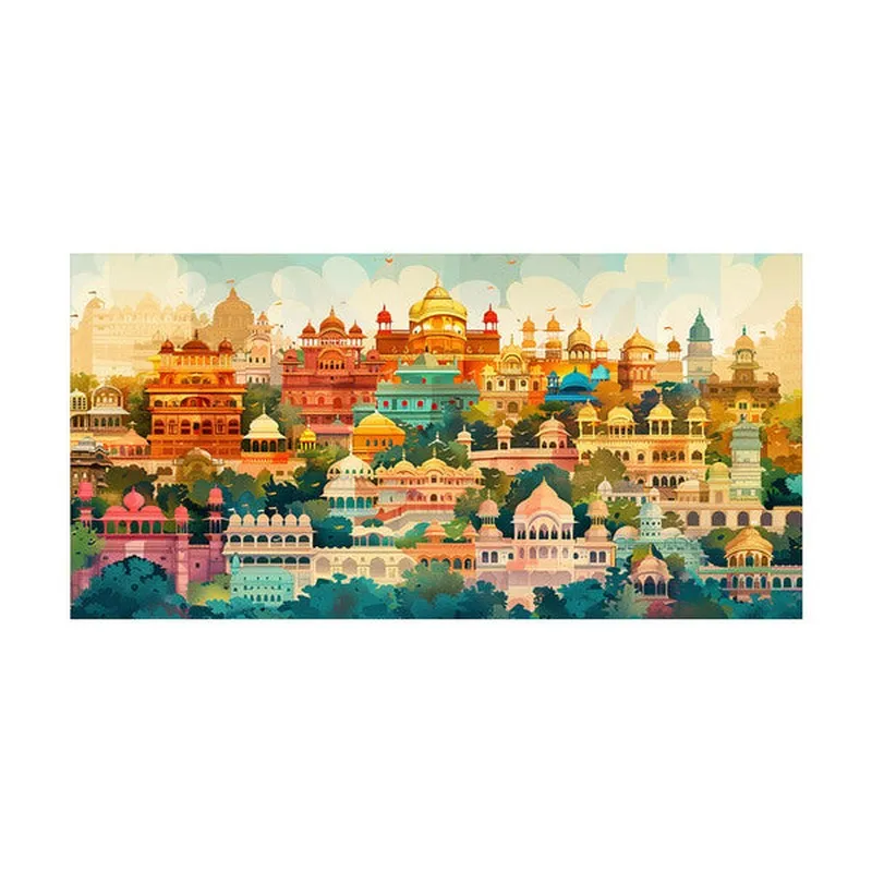 Urban Kaleidoscope Poly Canvas Wall Painting media 4