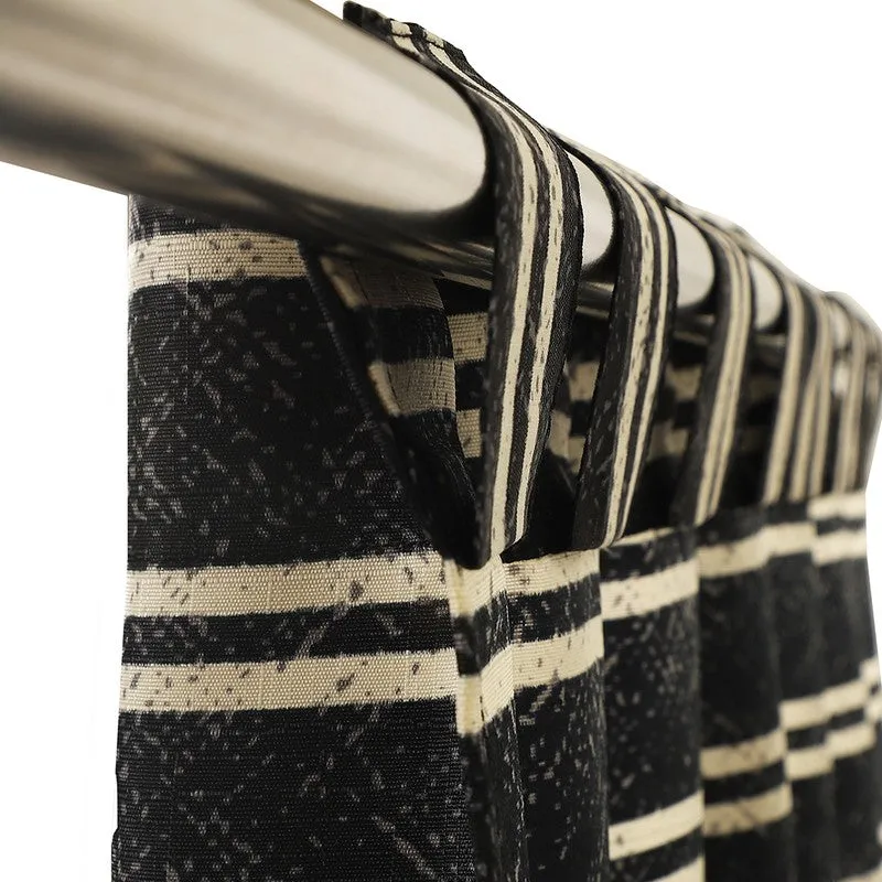 Stripe Story Curtain - Black media 6