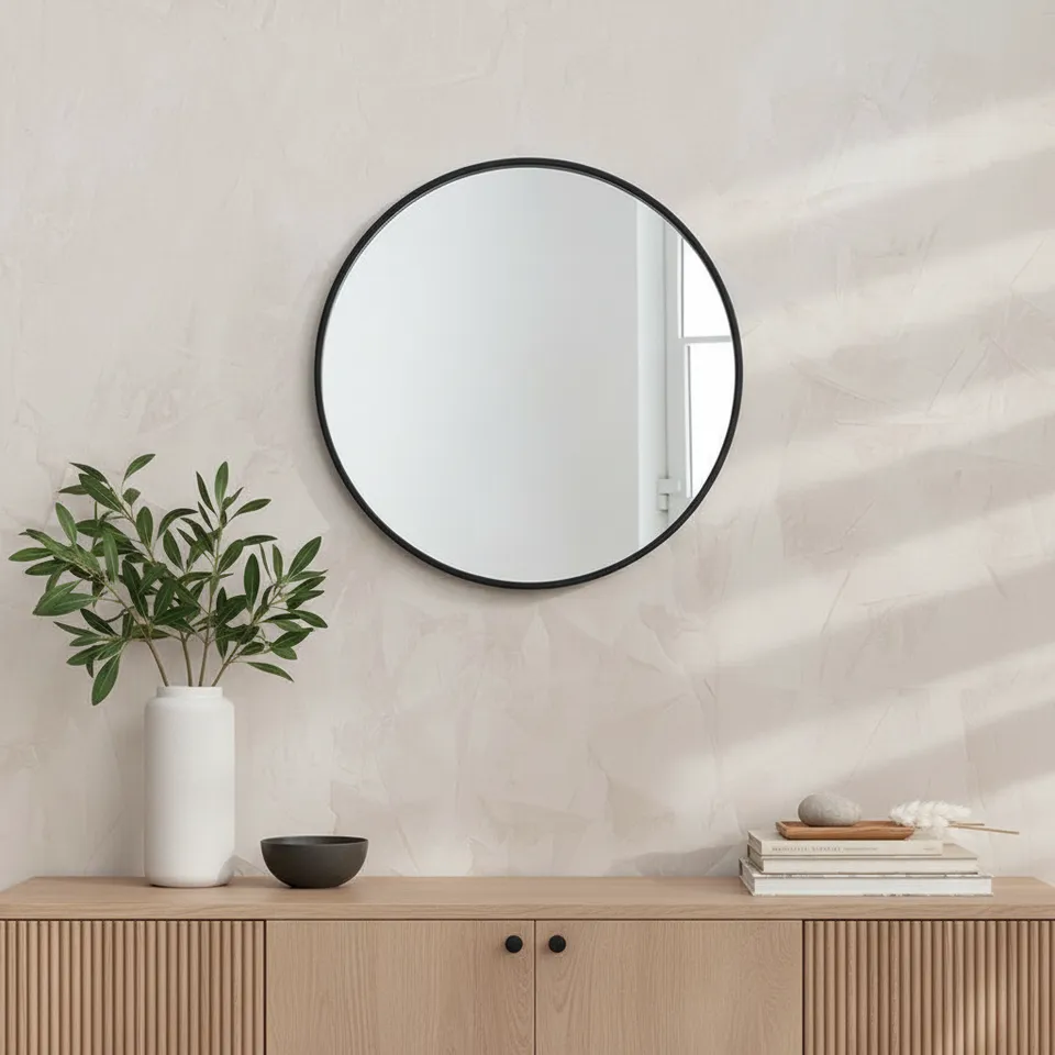 Grendon Void Wall Mirror - Black media 1