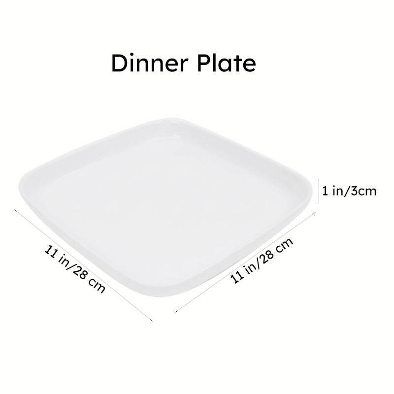 Vintage Charm Hammered Square Plate - 10.2 Inches media 6