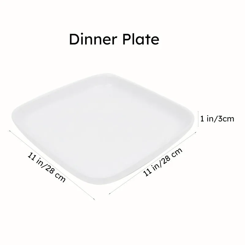 Vintage Charm Hammered Square Plate - 10.2 Inches media 6