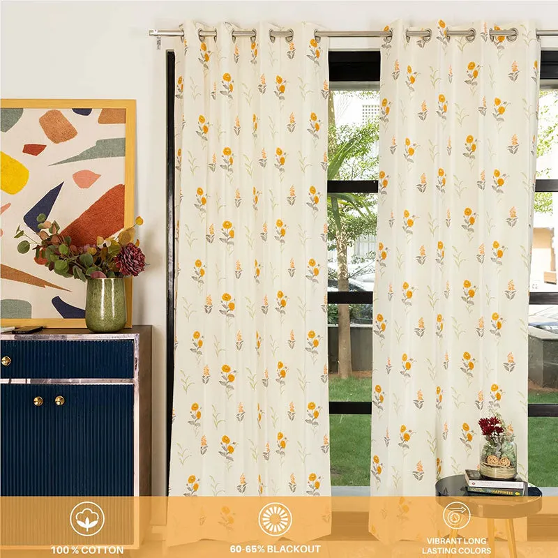Urban Space Ivyra Curtain (Yellow) - Set Of Two media 3