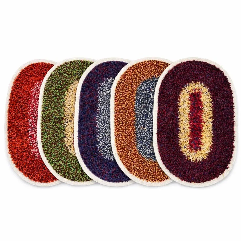 Softo Anti Skid Cotton Bath Mat - Set of Five media 3