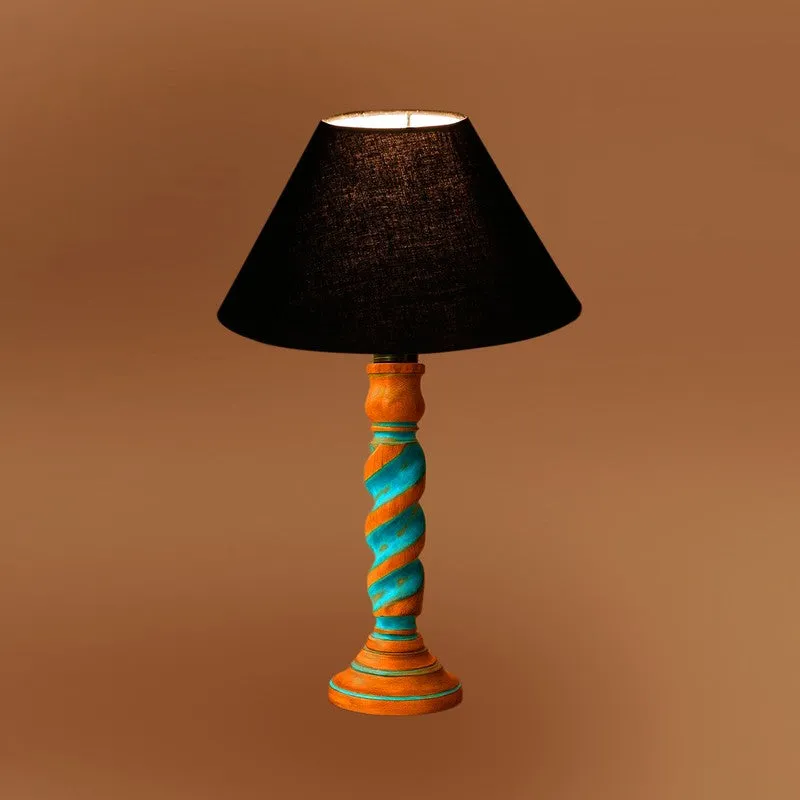 Elara Muse Wooden Table Lamp - Black media 7