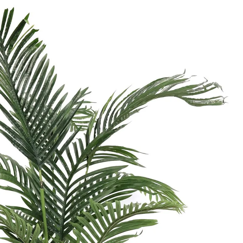 ArtiGreen Artificial Areca Plant With Black Plastic Pot - 4.1 Feet media 6