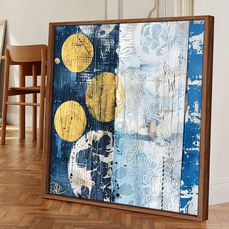 Moons Of Night Wall Art With Frame - Brown media 3