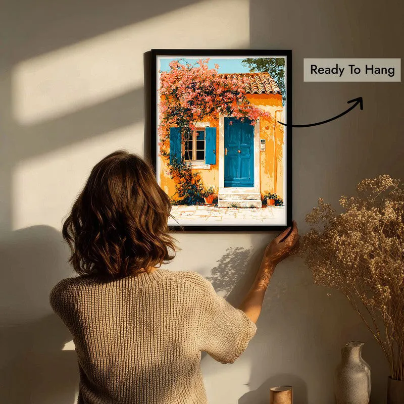 Sunny Day Canvas Wall Painting - Black Frame media 7