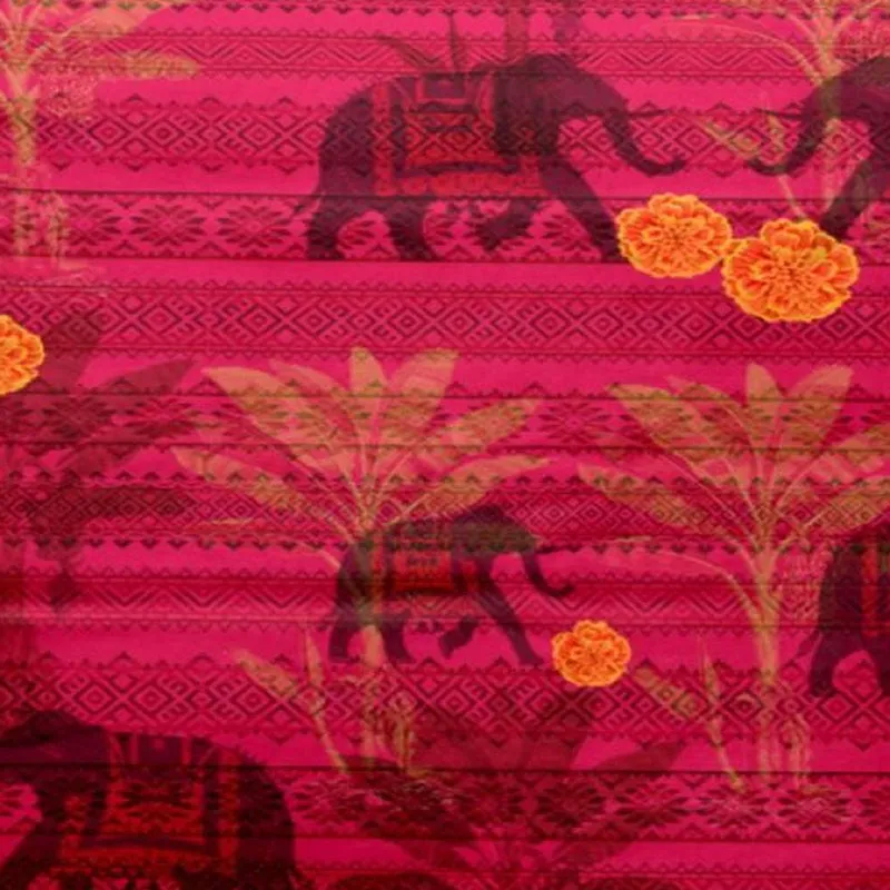 Savannah Haathi Printed Cushion Cover Set - Set Of Three media 6