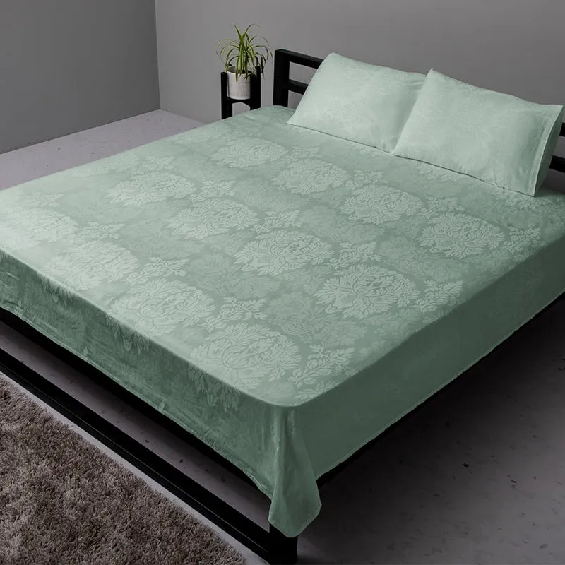 Symmetry Charm Jacquard Duvet Cover - Sage media 1