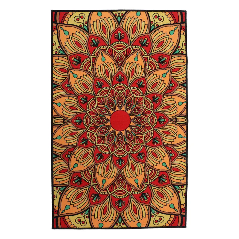 Fleur Mandalas Anti-Skid Carpet media 1