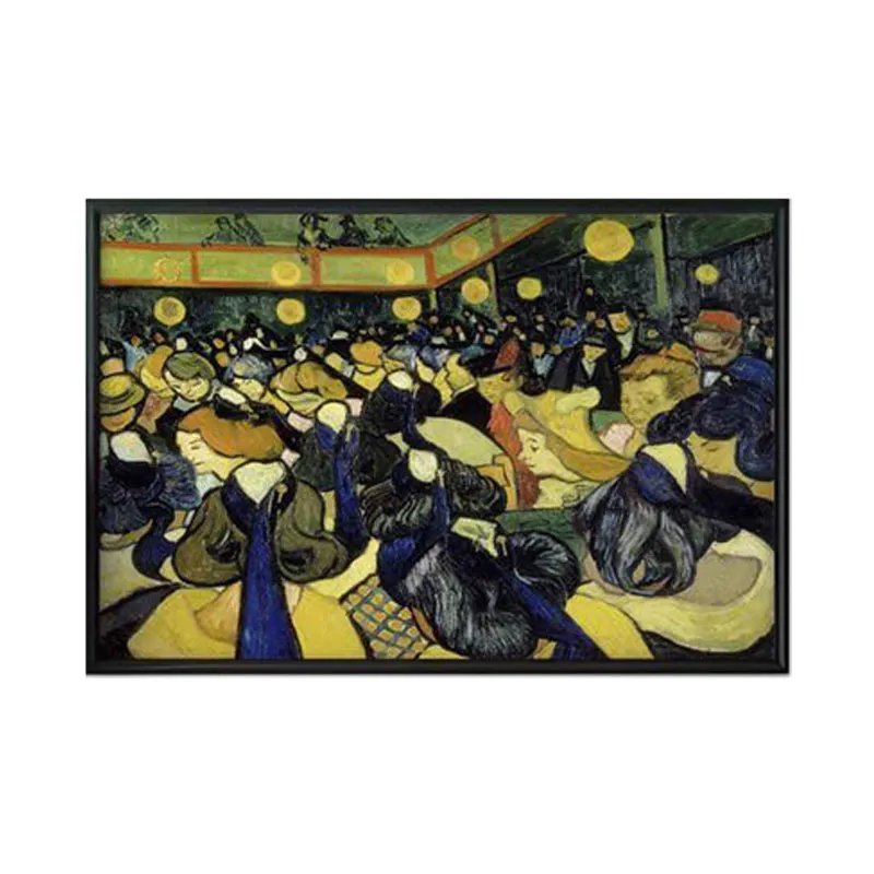 The Dance Hall In Arles By Vincent Van Gogh - Black Frame media 6