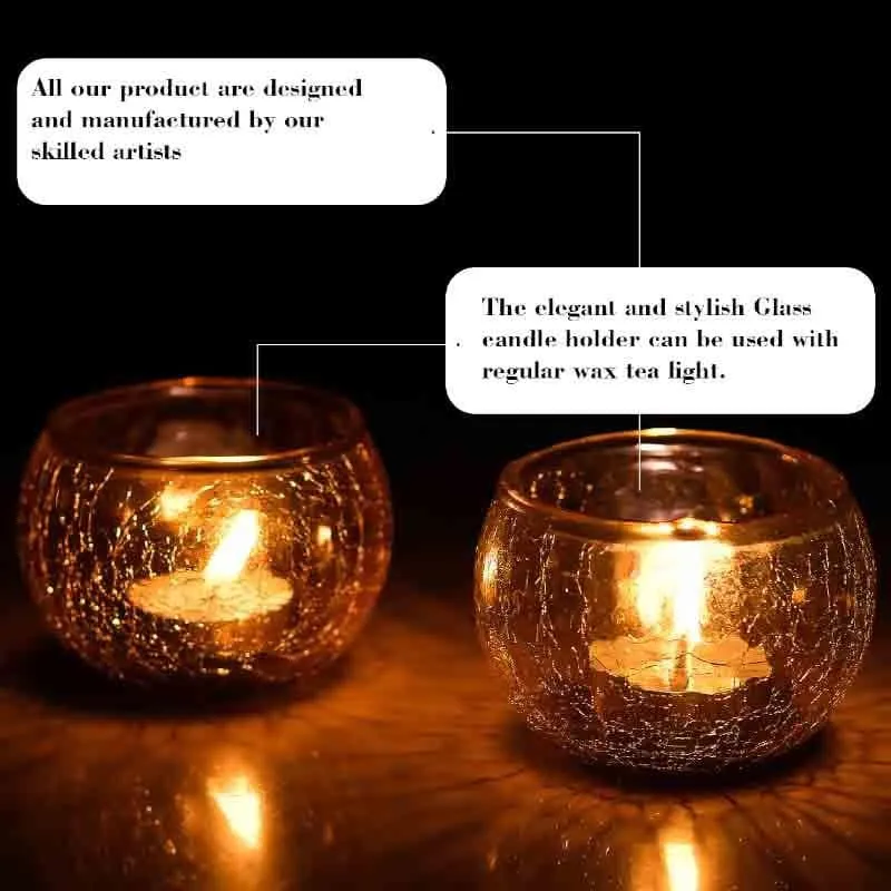 Sunshine Mosaic Candle Holder - Set Of Two media 5