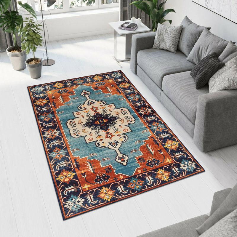 Navira Velvet Rectangle Anti-Skid Carpet media 5