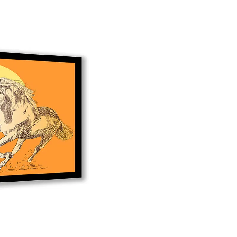 Equine Lines Wall Art with Black Frame media 5