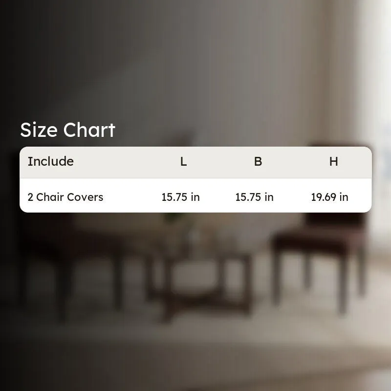 Elvra Classic Chair Cover(Brown) - Set Of Two media 7