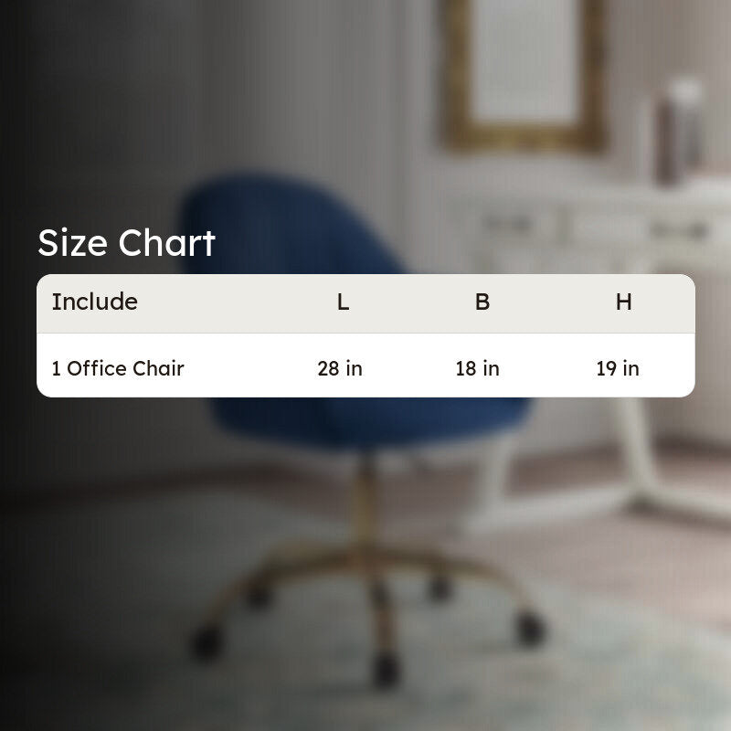 Chairon Metal Office Chair  -  Blue media 8