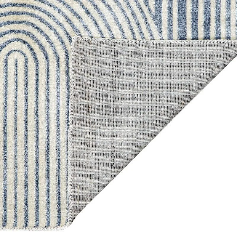 Icaria Nylon Dhurries - White, Blue media 3