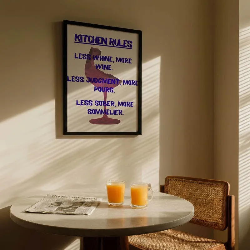 Flavor Font Archival Canvas Wall Art - Black media 5