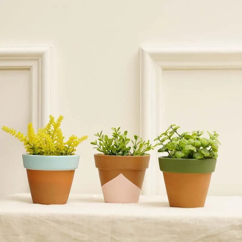Pastel Mimic Planters - Set Of Three media 3