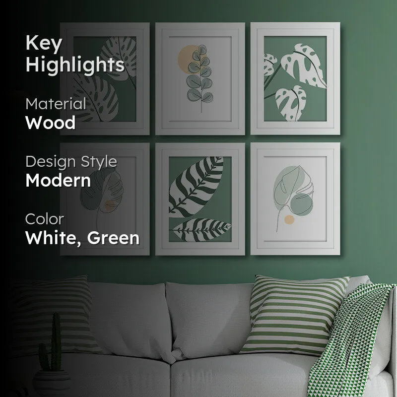 Botanica Greens I Wall Art With Frame - Set Of Six media 2