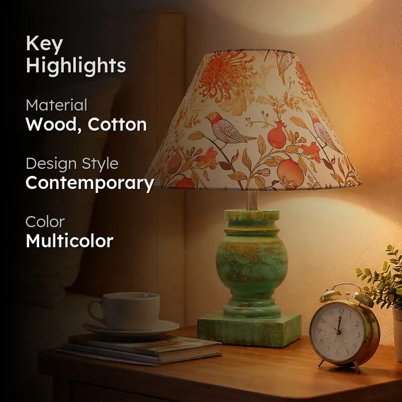 WingEcho Wooden Table Lamp media 2