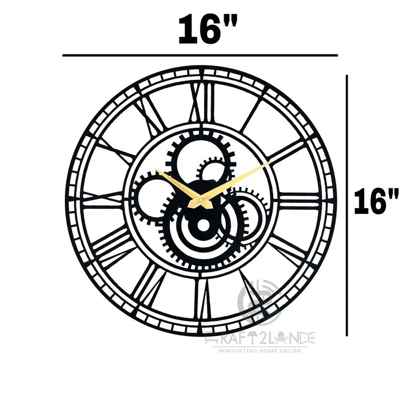 Rhythm Silent Wall Clock - Black media 9