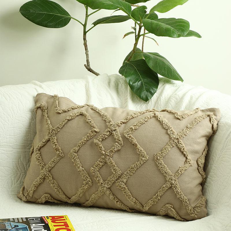 Anuket Tufted Cotton Cushion Cover - Rectangle media 2