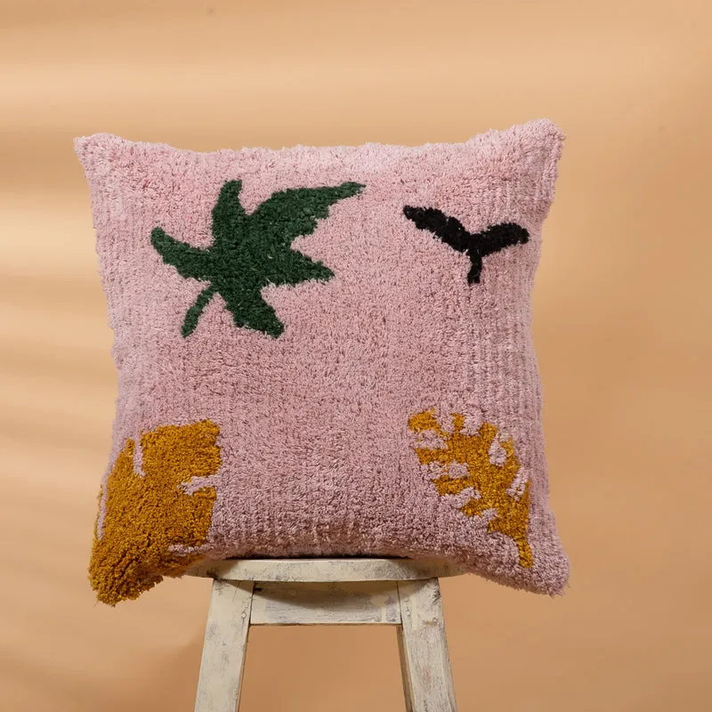 Ferna I Tufted Cushion Cover - Pink media 1