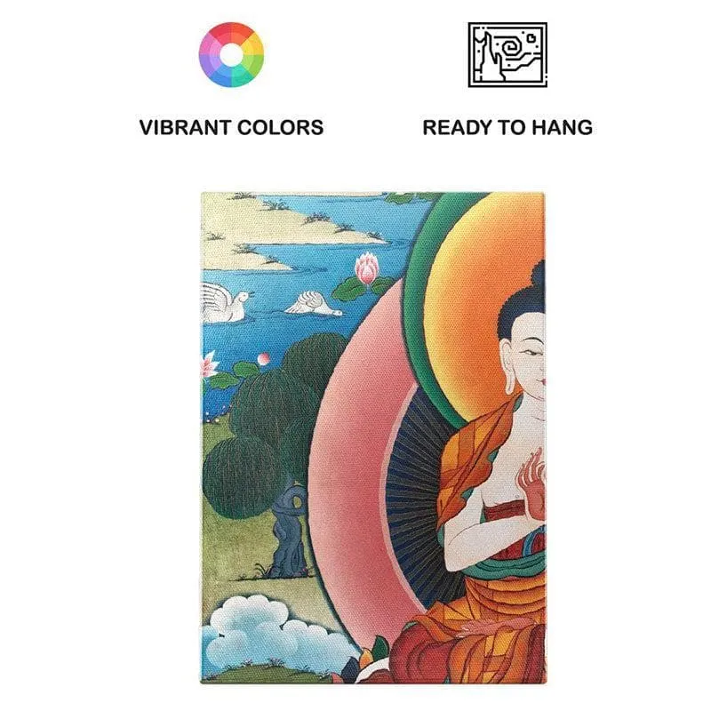 Beautiful Buddha Canvas Wall Painting - Gallery Wrap media 5