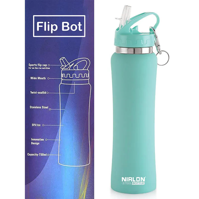 Valento Sipper Water Bottle (Aqua) - 750 mL media 4