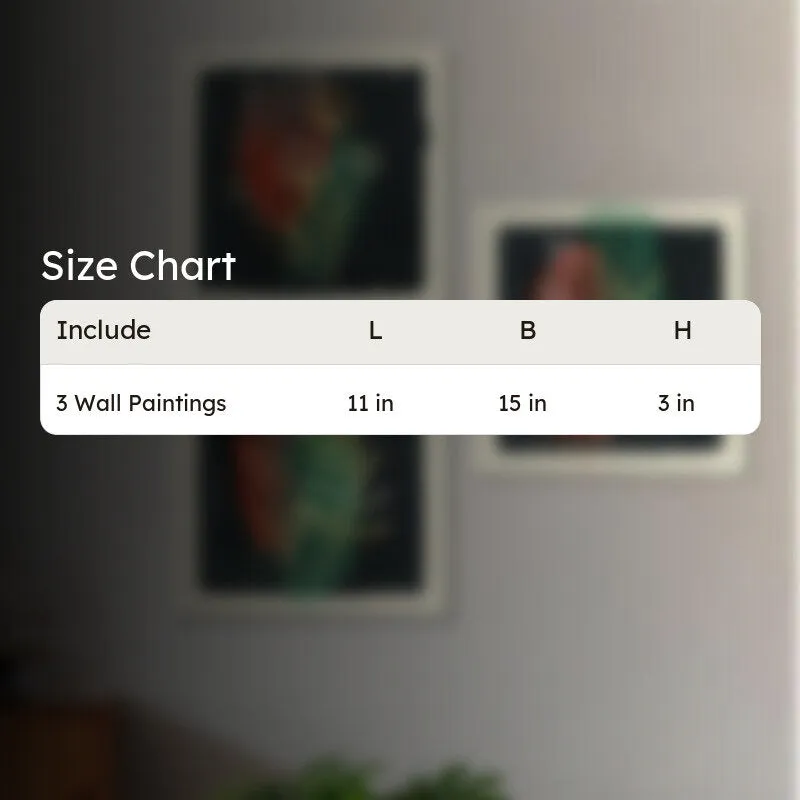 Arma Abstract Wall Painting - Set Of Three media 5